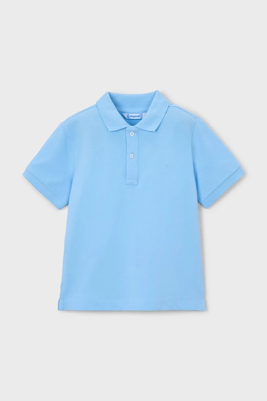 Παιδικά βαμβακερά μπλουζάκια πόλο Mayoral βαμβάκι μπλε 150.5A.Mini.PPY2