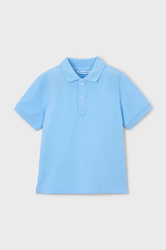 Παιδικά βαμβακερά μπλουζάκια πόλο Mayoral βαμβάκι μπλε 150.5A.Mini.PPY2