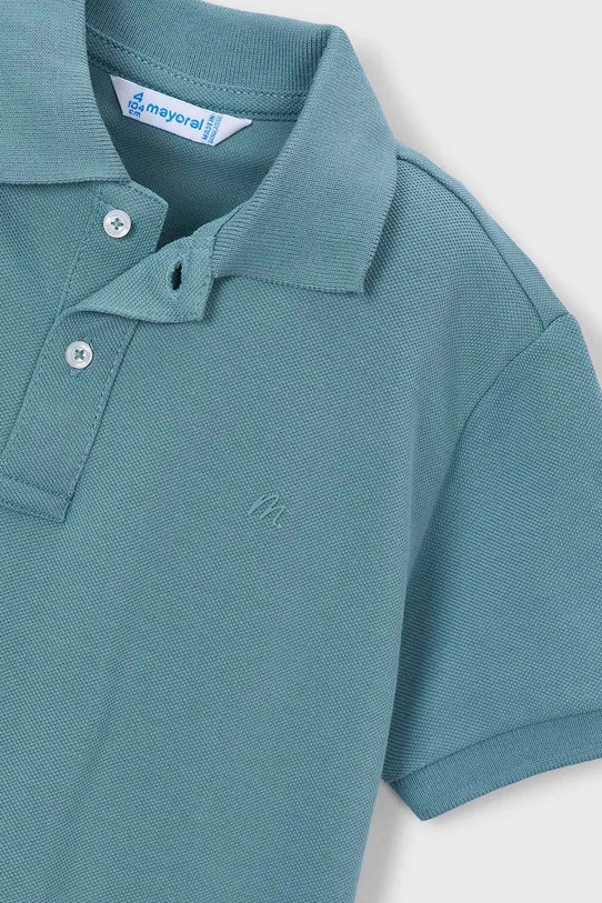 Chłopiec Mayoral polo bawełniane dziecięce 150.5A.Mini.PPY2 turkusowy