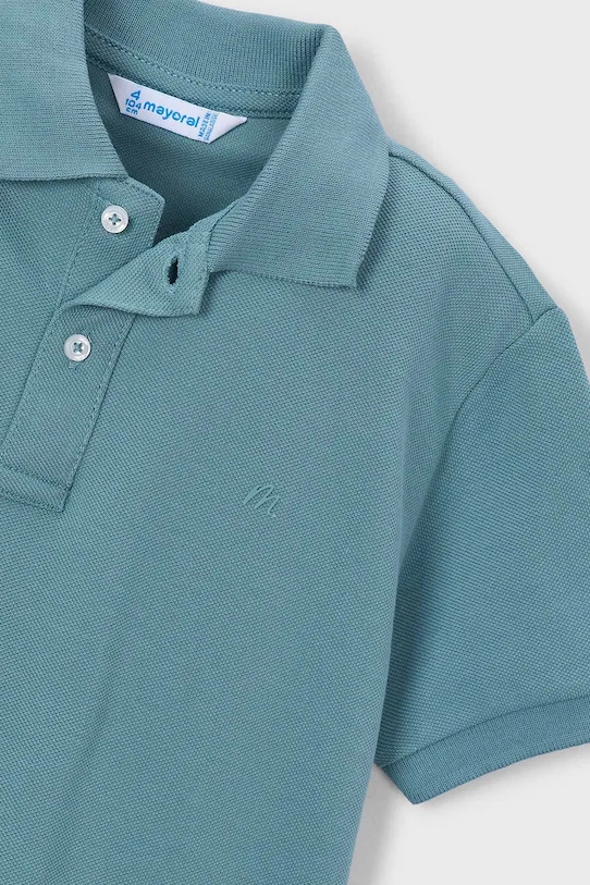 Chłopiec Mayoral polo bawełniane dziecięce 150.5A.Mini.PPY2 turkusowy