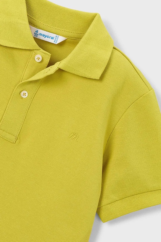 Mayoral polo bawełniane dziecięce zielony 150.5A.Mini.PPY2