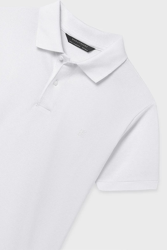 Αγορίστικα Παιδικά βαμβακερά μπλουζάκια πόλο Mayoral 890.7F.Junior.PPY2 λευκό