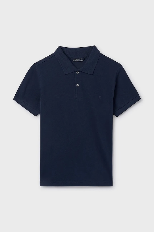 Mayoral polo bawełniane dziecięce bawełna niebieski 890.7F.Junior.PPY2