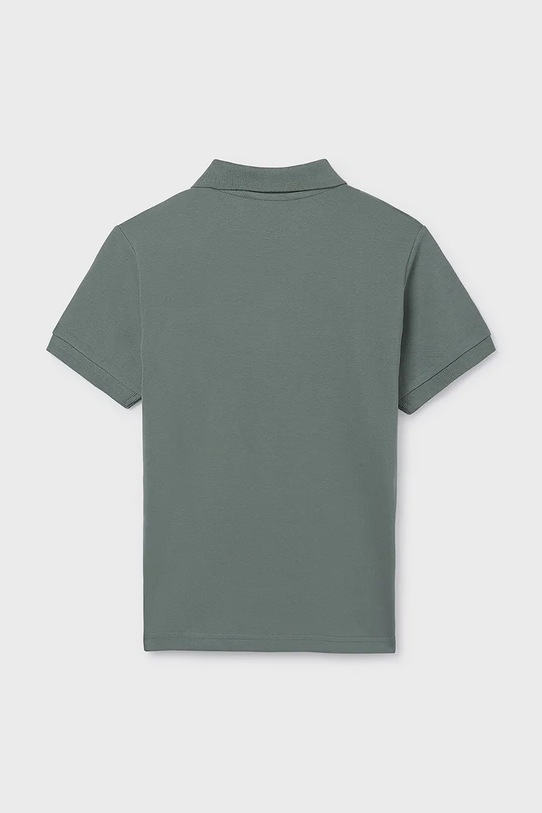 Παιδικά βαμβακερά μπλουζάκια πόλο Mayoral 890.7F.Junior.PPY2 πράσινο SS26