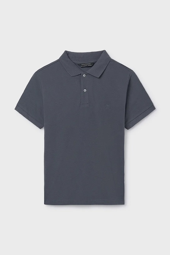 Детское хлопковое поло Mayoral хлопок чёрный 890.7F.Junior.PPY2