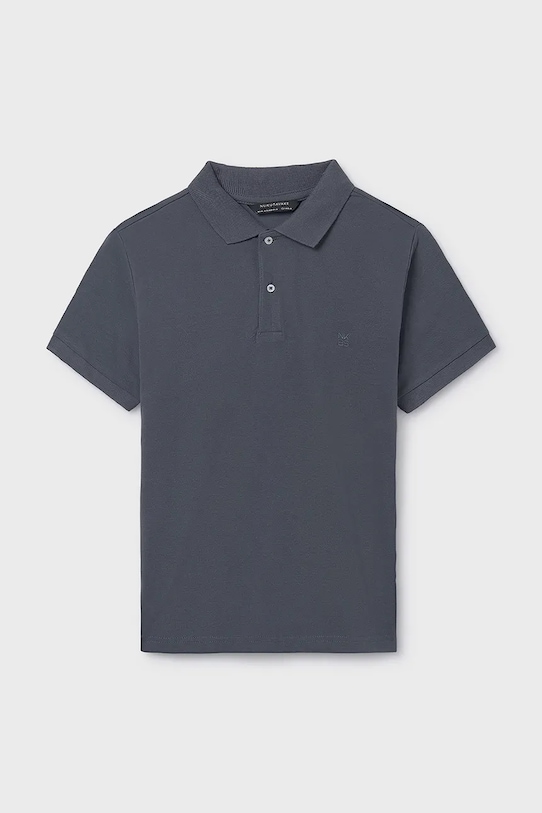 Детское хлопковое поло Mayoral хлопок чёрный 890.7F.Junior.PPY2