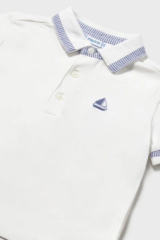 Mayoral polo dziecięce biały 1107.3B.Baby.PPY2