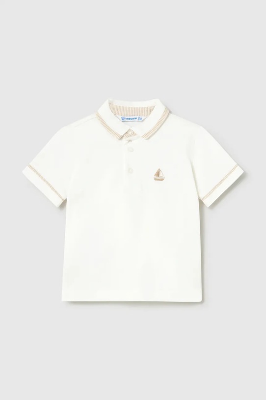 Mayoral polo dziecięce aplikacja beżowy 1107.3B.Baby.PPY2