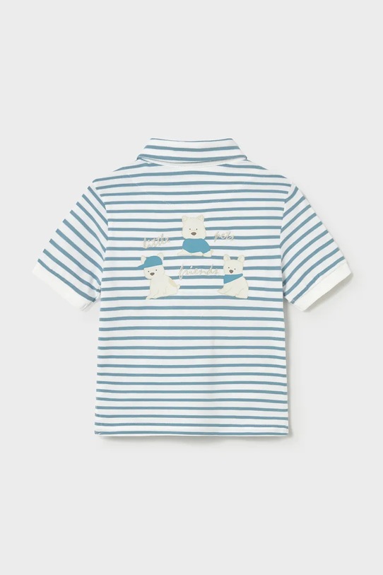 Mayoral polo bawełniane dziecięce 1110.3F.Baby.PPY2 biały SS26