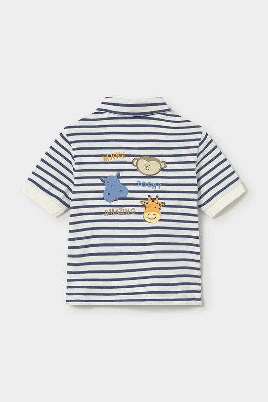 Παιδικά βαμβακερά μπλουζάκια πόλο Mayoral 1110.3F.Baby.PPY2 λευκό SS26