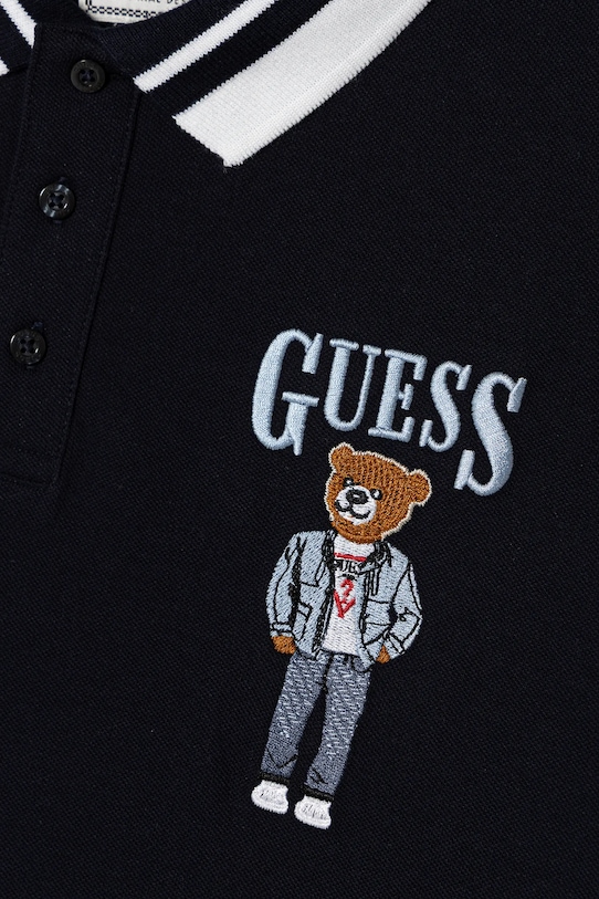 Dečki Bombažen polo Guess L6RP01.KBV51.PPY2 mornarsko modra