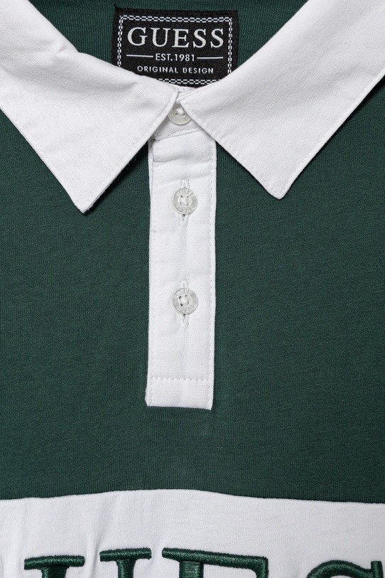 Chłopiec Guess polo bawełniane dziecięce L6RP04.KCNQ4.PPY2 zielony