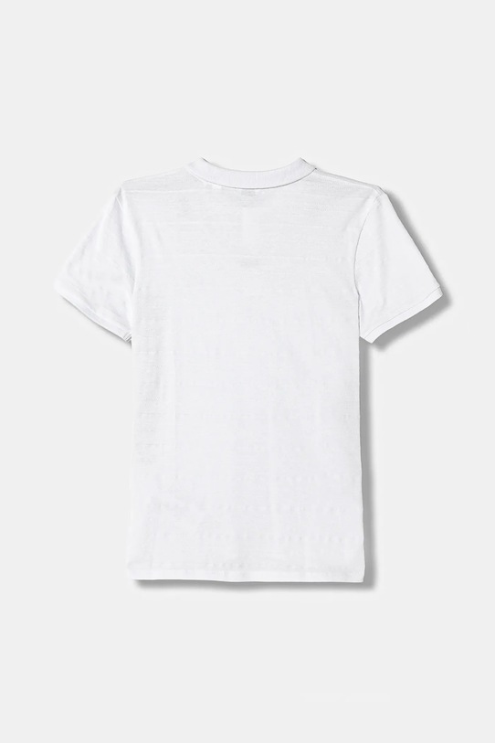 Guess polo bawełniane dziecięce L6RP07.KCM20.PPY2 biały SS26