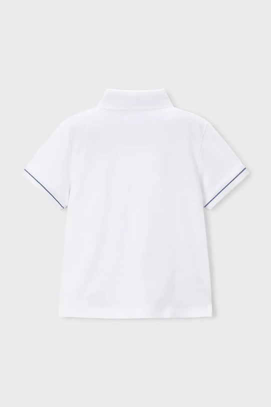 Mayoral polo bawełniane dziecięce 3103.5B.Mini.PPY2 biały SS26