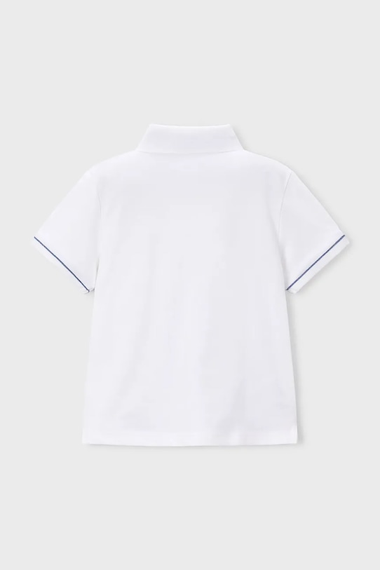Mayoral polo bawełniane dziecięce 3103.5B.Mini.PPY2 biały SS26