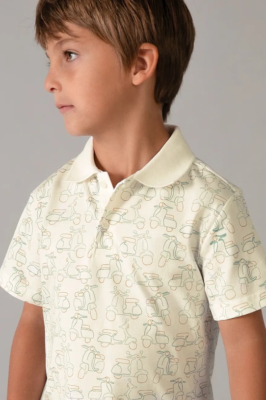 Mayoral polo bawełniane dziecięce 3104.5C.Mini.PPY2 biały