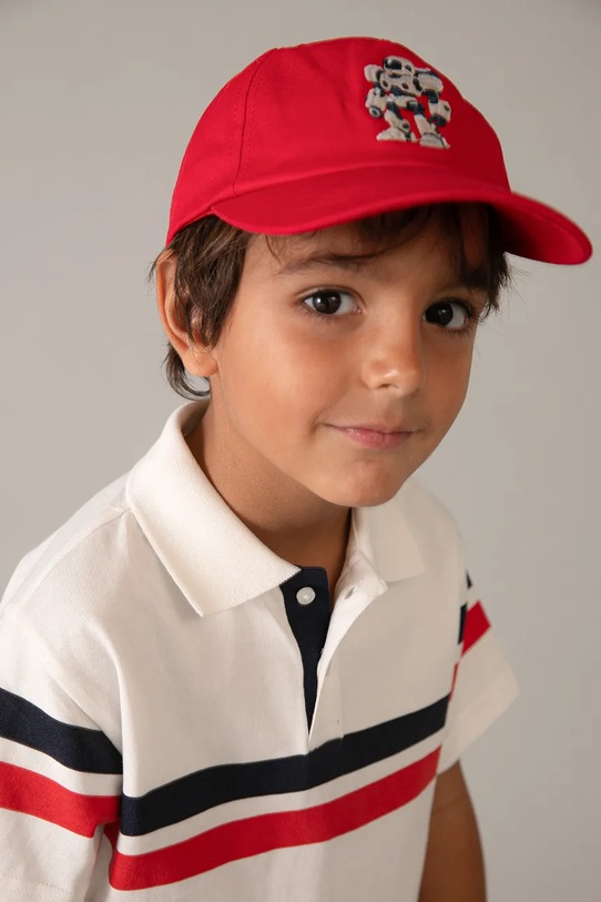 Παιδικό πουκάμισο πόλο Mayoral 3107.5E.Mini.PPY2 λευκό