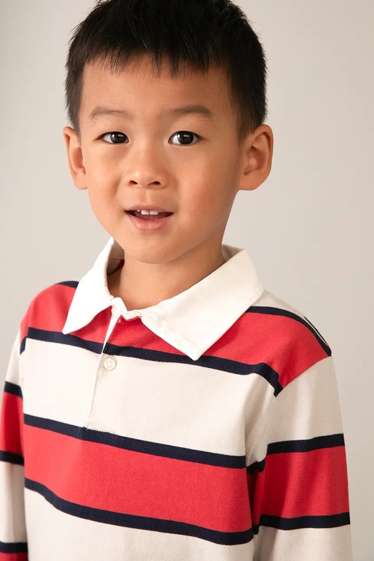 Mayoral longsleeve bawełniany dziecięcy 3111.5E.Mini.PPY2 beżowy