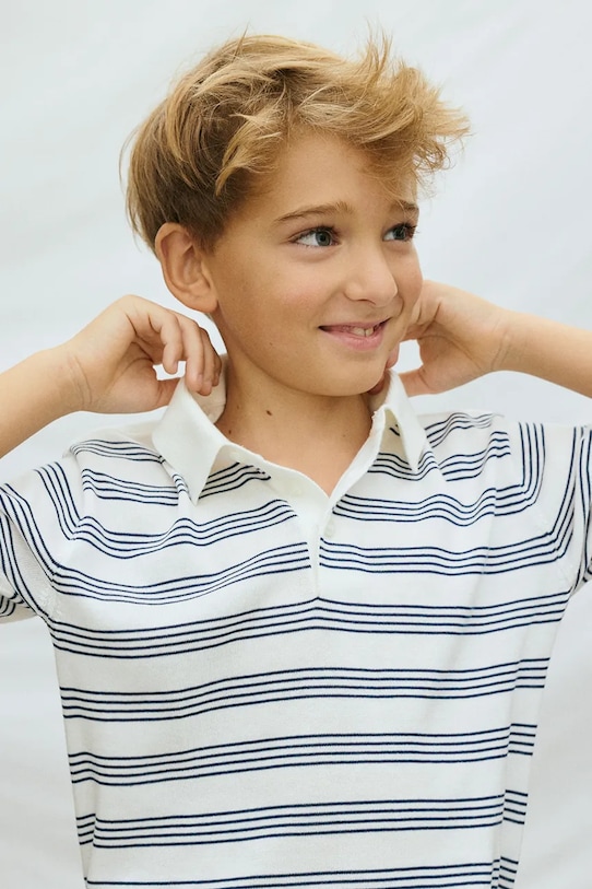 Mayoral polo dziecięce pozostałe biały 6162.7A.Junior.PPY2