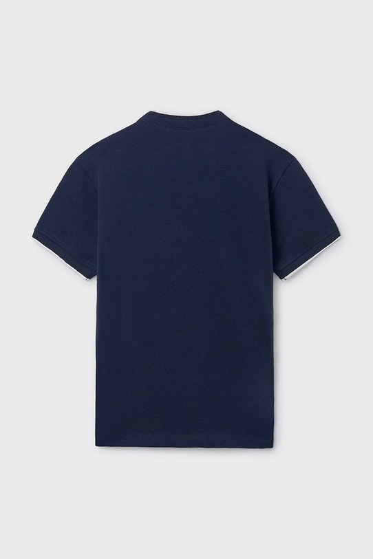 Mayoral polo bawełniane dziecięce 6163.7B.Junior.PPY2 granatowy SS26