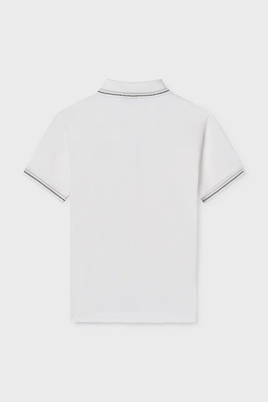 Αγορίστικα Παιδικά βαμβακερά μπλουζάκια πόλο Mayoral 6164.7B.Junior.PPY2 λευκό