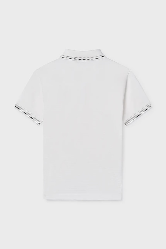 Αγορίστικα Παιδικά βαμβακερά μπλουζάκια πόλο Mayoral 6164.7B.Junior.PPY2 λευκό
