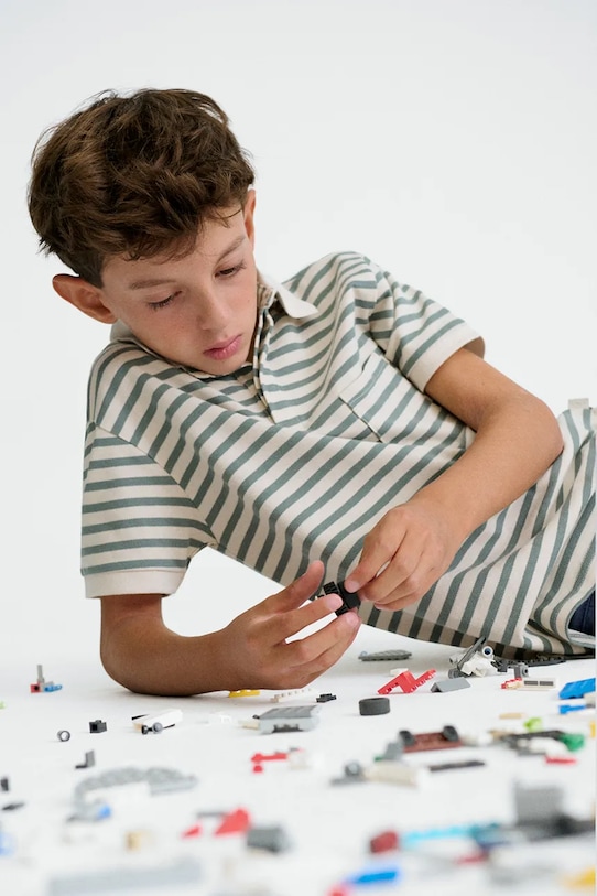 Mayoral polo bawełniane dziecięce bawełna beżowy 6164.7B.Junior.PPY2