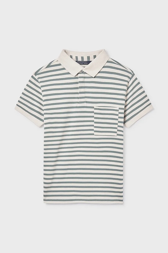 Mayoral polo bawełniane dziecięce 6164.7B.Junior.PPY2 beżowy SS26