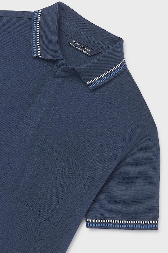 Mayoral polo bawełniane dziecięce granatowy 6164.7B.Junior.PPY2