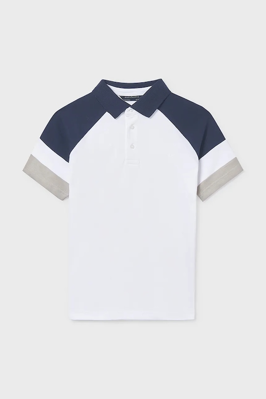 Otroški polo Mayoral 6165.7D.Junior.PPY2 bela SS26