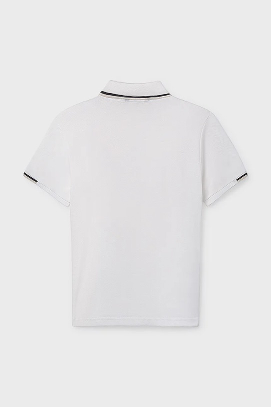 Mayoral polo bawełniane dziecięce 6166.7E.Junior.PPY2 biały SS26