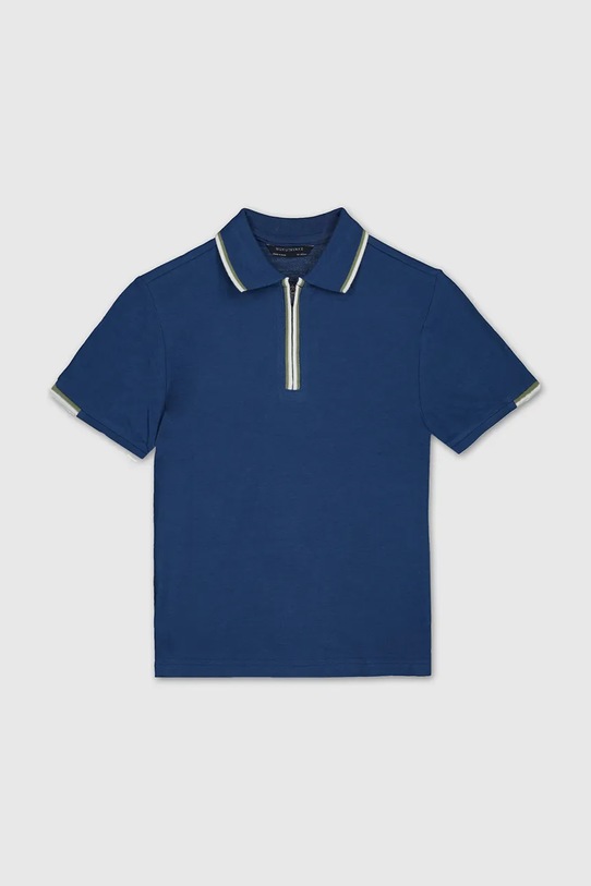 Mayoral polo bawełniane dziecięce 6166.7E.Junior.PPY2 niebieski SS26