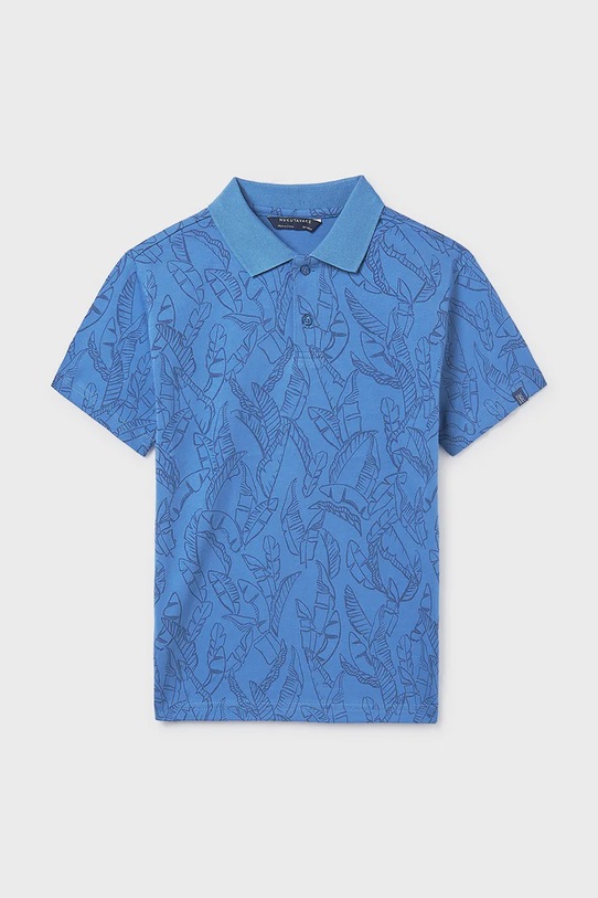 Mayoral polo dziecięce wzorzyste niebieski 6169.7G.Junior.PPY2