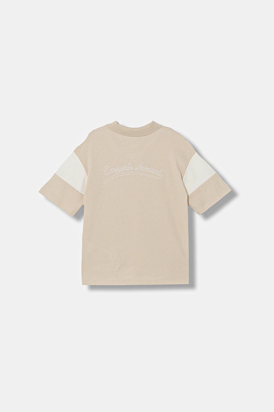 Emporio Armani polo bawełniane dziecięce EB000966.AF21879 beżowy SS26