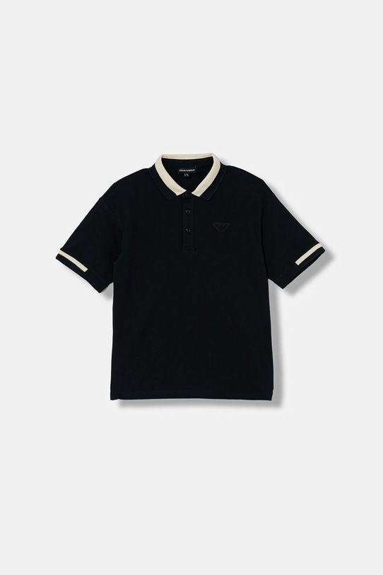 Emporio Armani polo dziecięce z elastanem granatowy EB001316.AF16641