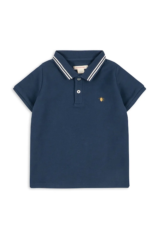 Konges Sløjd polo bawełniane dziecięce FLORIAN POLO SHIRT GOTS KS104814.PPY2 granatowy SS26