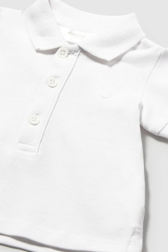 Chłopiec Mayoral Newborn polo niemowlęce 1102.1N.Newborn.PPY2 biały