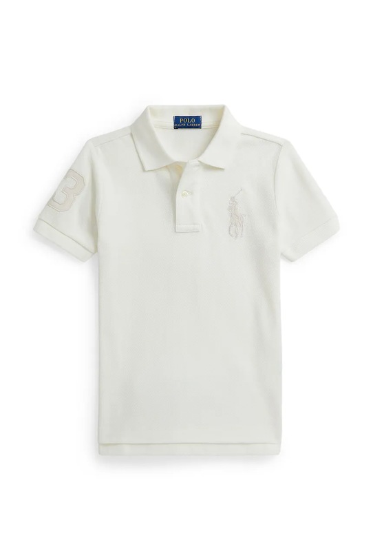Polo Ralph Lauren polo bawełniane dziecięce aplikacja biały 322703635506