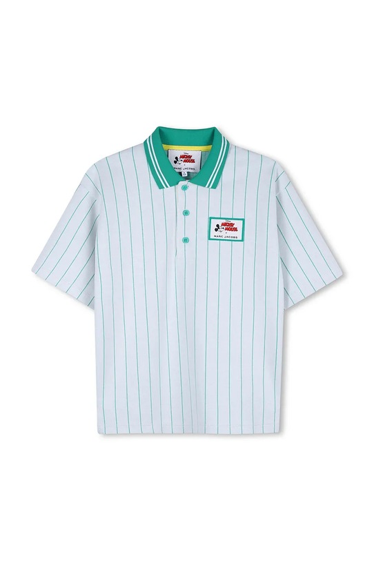 Marc Jacobs polo za djecu s pamukom tirkizna W60777.114.150