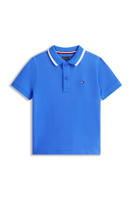 Tommy Hilfiger polo dziecięce bawełniane KB0KB10323.92.176.PPY2 niebieski SS26