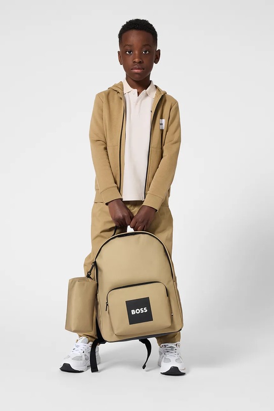 BOSS tricouri polo din bumbac pentru copii bej J52961.114.150