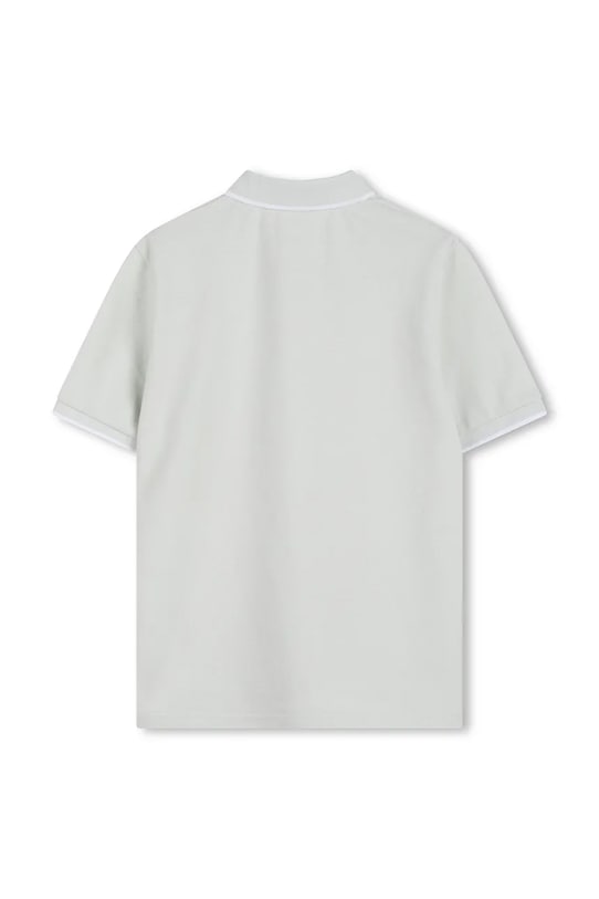 Παιδικά βαμβακερά μπλουζάκια πόλο BOSS J53169.114.150 τιρκουάζ SS26