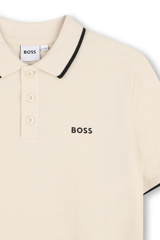 Αγορίστικα Παιδικό πουκάμισο πόλο BOSS J53169.162.174 μπεζ