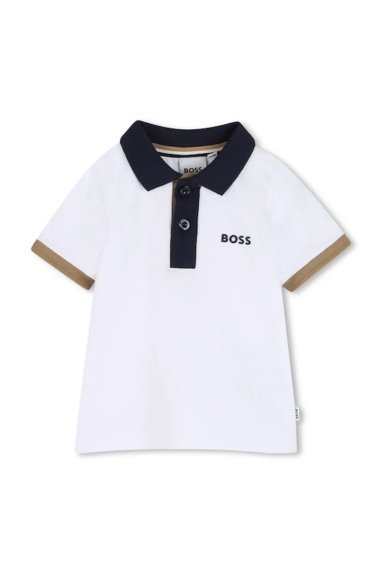BOSS polo neonato/a tessuto elasticizzato bianco J52878.74.81
