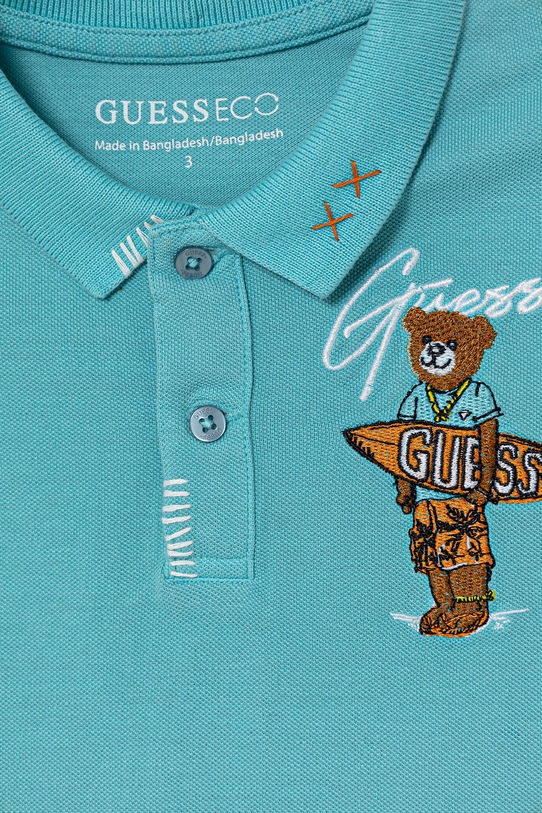 Αγορίστικα Guess Πόλο Παιδικό βαμβακερό N6GP01.K9WF4.PPY2.M μπλε