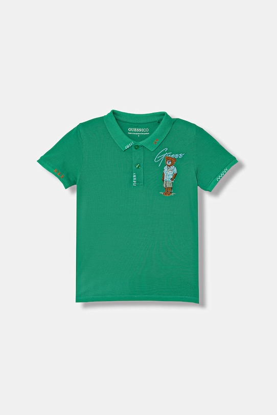 Guess с яка за деца памучен зелен N6GP01.K9WF4.PPY2.M