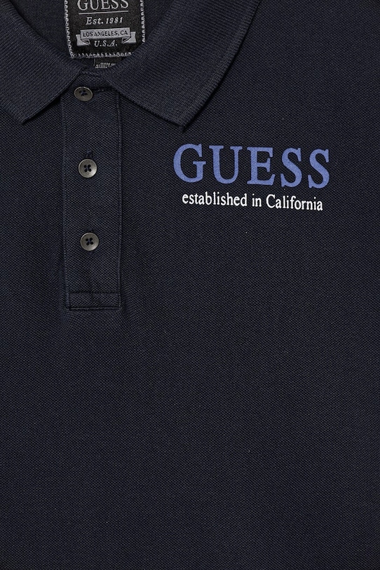 CHLAPEC Dětská bavlněná polokošile Guess L6GP01.K9WF4.PPY2.M námořnická modř