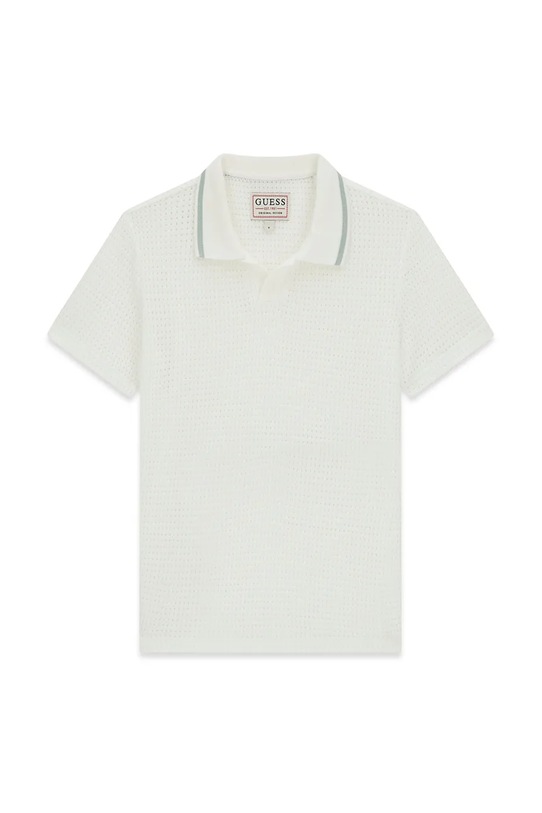 Guess polo dziecięce L6GP08.KG520.PPY2.M biały SS26