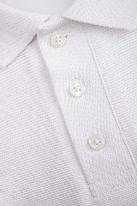 Детска памучна тениска с яка Coccodrillo бял WC6143601EJB