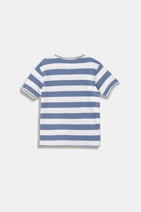 United Colors of Benetton polo dziecięce bawełniane 37JJC3023.G.Stagionale niebieski SS26